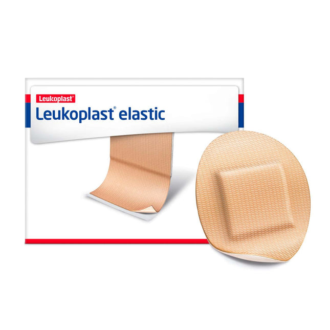 Leukoplast Elastic Fabric Adhesive Latex Free Bandages Oval Spot 1.25" (12 Boxes/ 100 in Box) - HV Supply