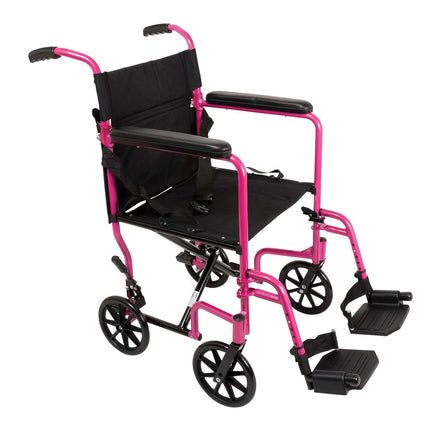ProBasics Aluminum Transport Wheelchair, 19" x 16"
