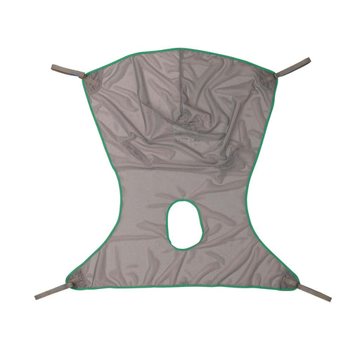 Invacare Premier Comfort Full Body Sling with Commode Opening for Patient Lifts, 500 - 550 lbs. Weight Capacity, Net Fabric, Grey - HV Supply