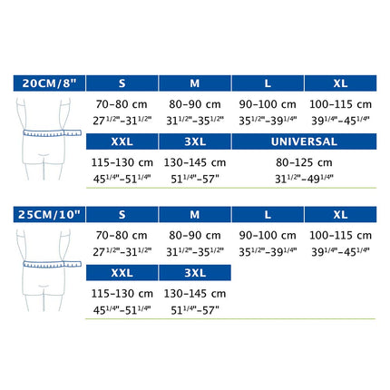 Actimove Professional Lumbar Sacral Support Comfort with Additional Support Belt 10", White