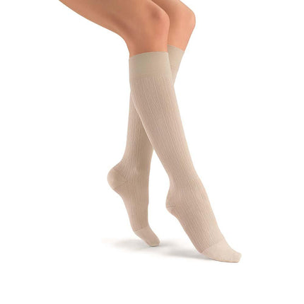 JOBST soSoft Compression Socks, 8-15 mmHg, Knee High, Brocade, Closed Toe - HV Supply