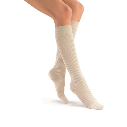 JOBST soSoft Compression Socks, 15-20 mmHg, Knee High, Ribbed, Closed Toe - HV Supply