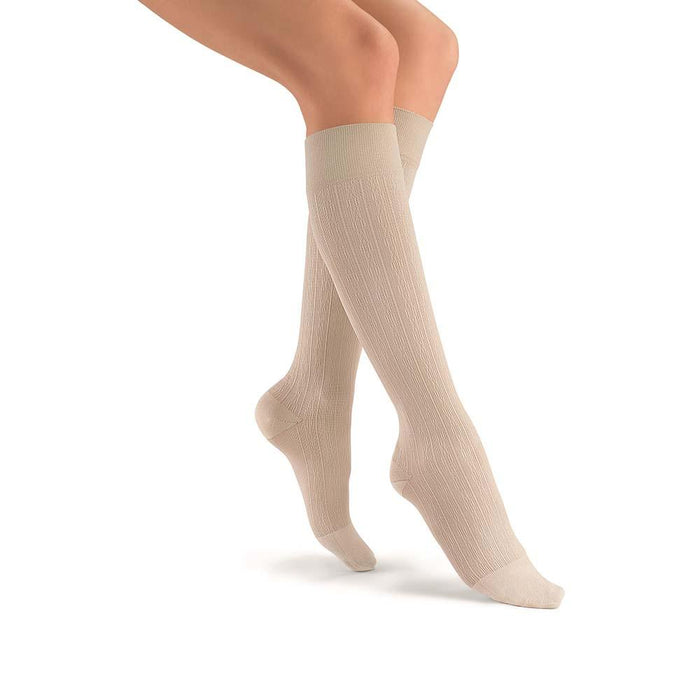 JOBST soSoft Compression Socks, 15-20 mmHg, Knee High, Brocade, Closed Toe - HV Supply