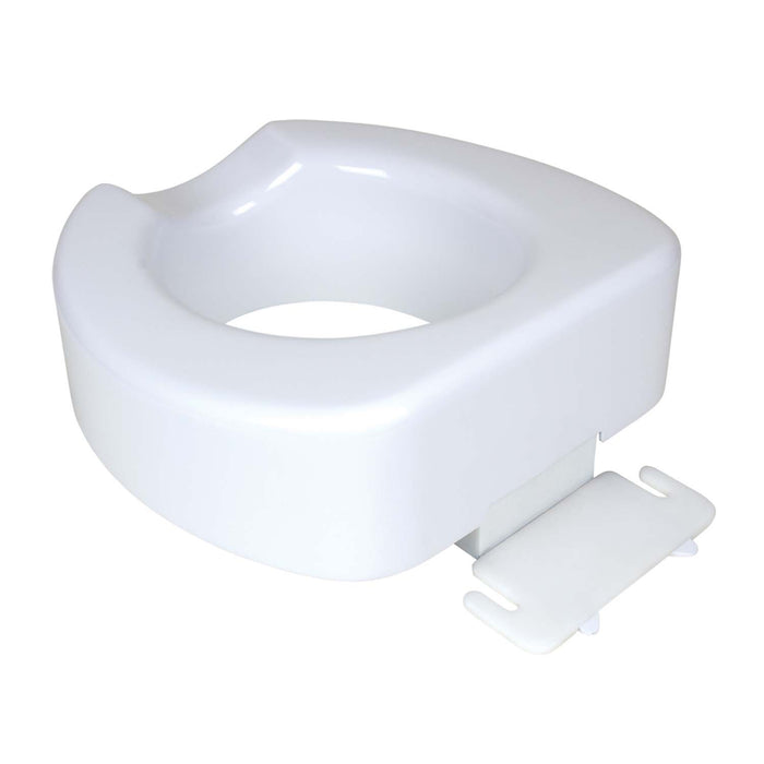 Carex Quick-Lock Raised Toilet Seat, White