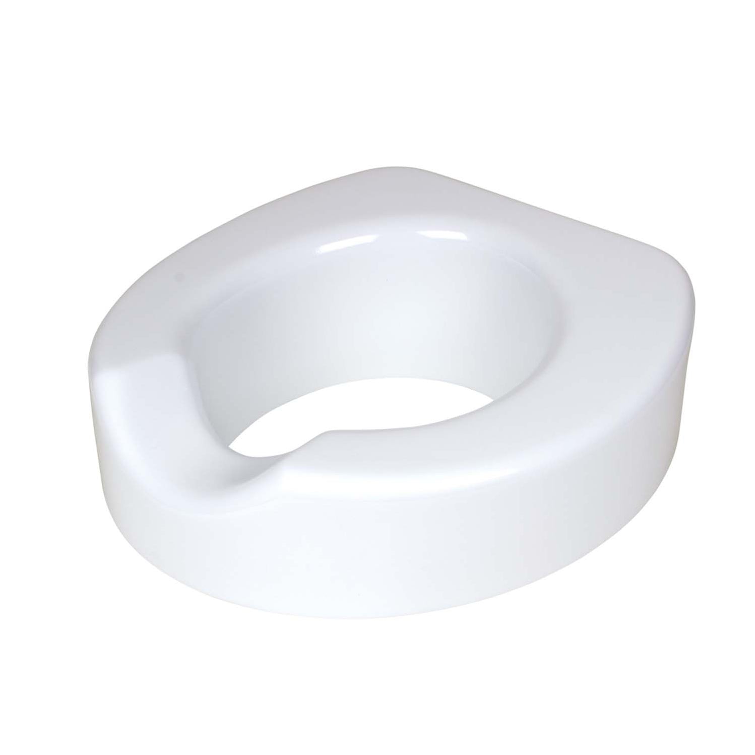 Carex QuickLock Raised Toilet Seat, White — HV Supply