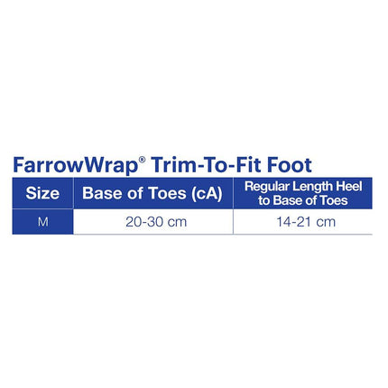 JOBST FarrowWrap Strong TTF Compression Wraps, 30-40 mmHg, Footpiece, Tan, Medium - HV Supply