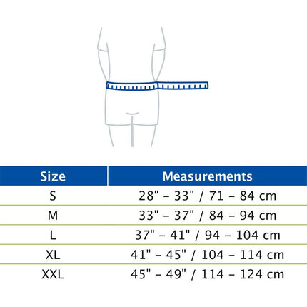Actimove Sports Edition Back Support, 4 Stays, Adjustable, Double Layer Compression, Black - HV Supply