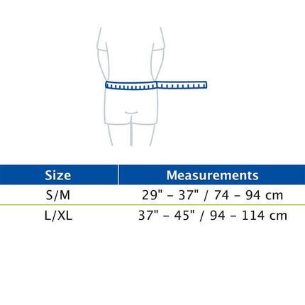 Actimove Everyday Supports Back Support, High-Density Foam Panel, Adjustable, Double Layer Compression, Gray - HV Supply