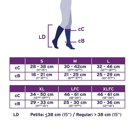 JOBST Opaque Compression Stockings, 20-30 mmHg, Knee High, Closed Toe - HV Supply