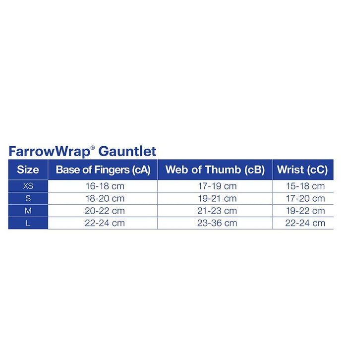JOBST FarrowWrap Lite Compression Wraps, 20-30 mmHg, Ambidextrous Hand Gauntlet with Foam, Tan - HV Supply