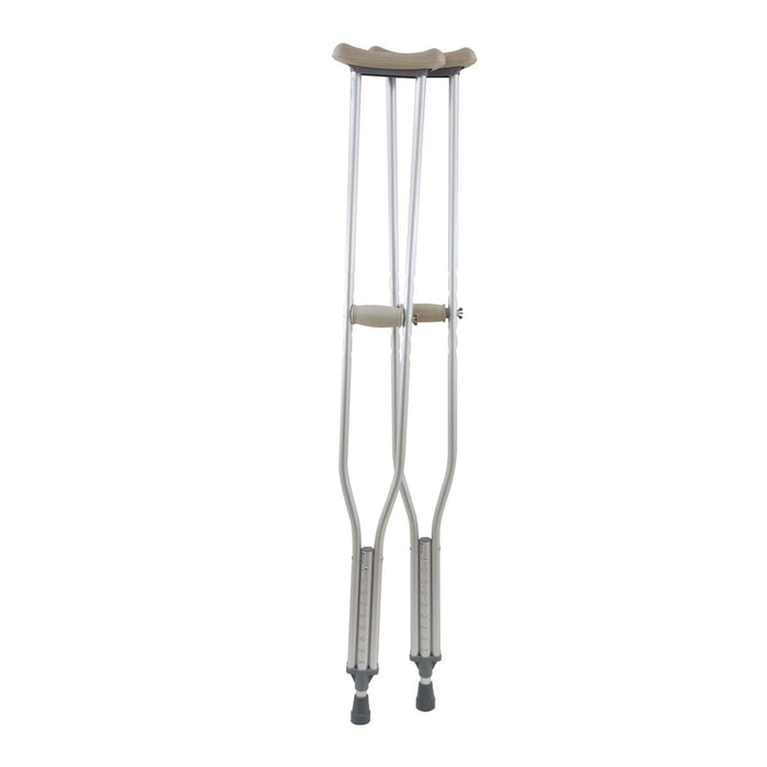 ProBasics Aluminum Underarm Crutches, Silver, 8 per Case