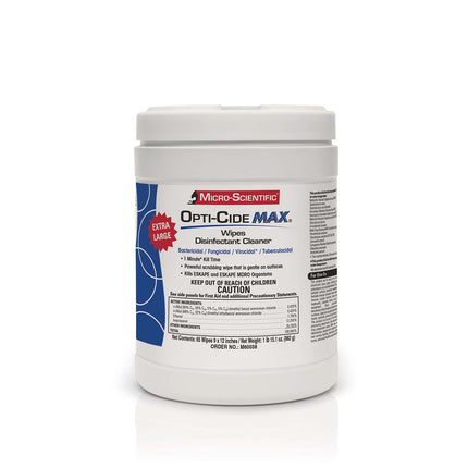 Opti-Cide Max XL Surface Disinfectant Cleaner, Premoistened Alcohol Based, Manual Pull Wipe, 60 Wipes (Case of 12)
