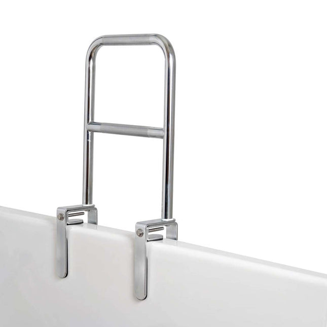 Carex Dual Level Bathtub Rail, Chrome