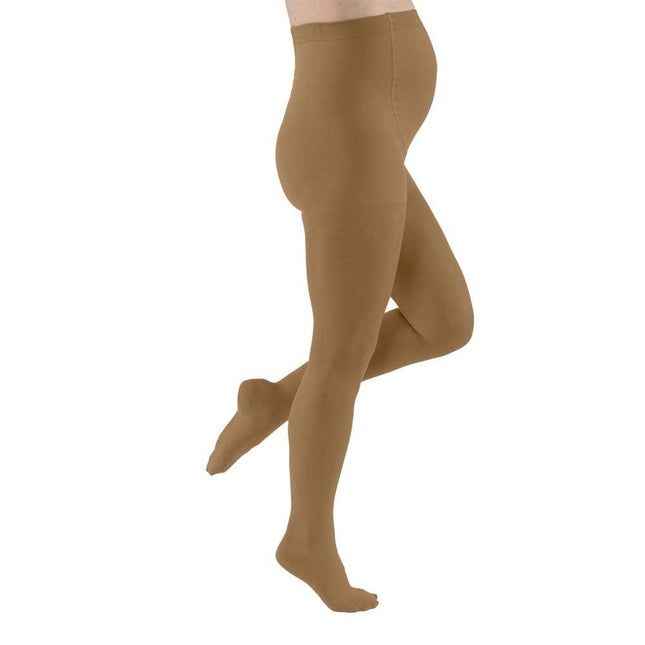 JOBST UltraSheer Compression Stockings, 8-15 mmHg, Maternity, Closed Toe, Silky Beige - HV Supply