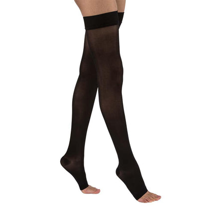 JOBST UltraSheer Compression Stockings, 20-30 mmHg, Thigh High, Silicone Dot Band, Open Toe - HV Supply