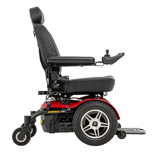 Pride Mobility Jazzy Elite 14 Group 2 Power Chair, Red - HV Supply