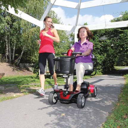 Pride Mobility Go-Go Sport 4-Wheel S74 Mobility Scooter w/ Red & Blue Shrouds - HV Supply