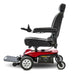 Pride Mobility Jazzy Elite ES Group 2 Power Chair, with Solid Seat Pan, Red - HV Supply