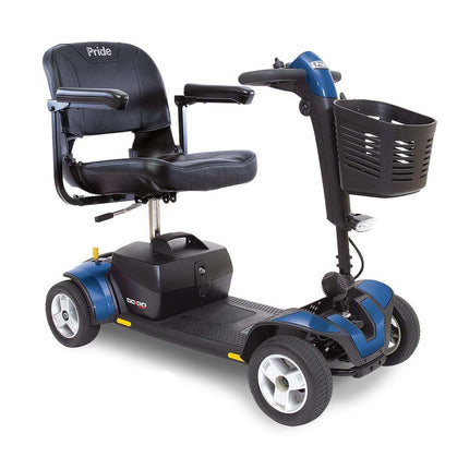 Pride Mobility Go-Go Sport 4-Wheel S74 Mobility Scooter w/ Red & Blue Shrouds - HV Supply