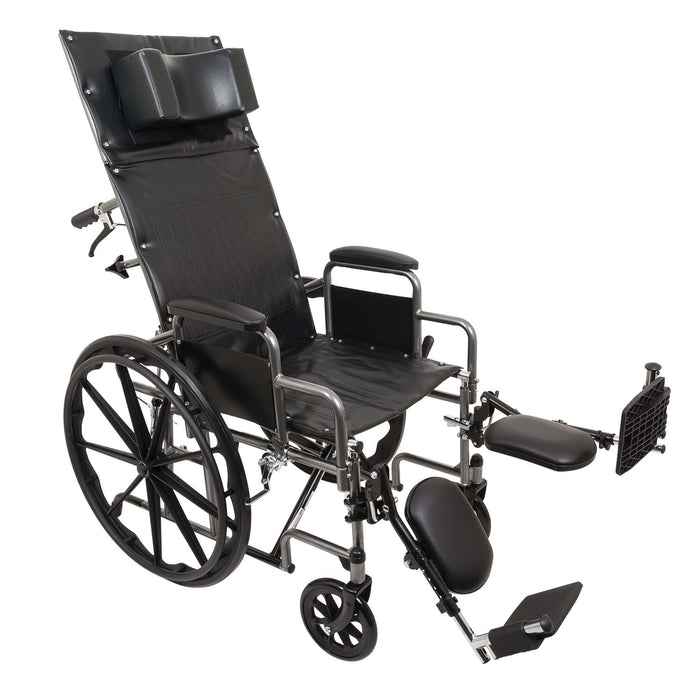 ProBasics Reclining Wheelchair w/ Removable Desk Arms & Elevating Legrests
