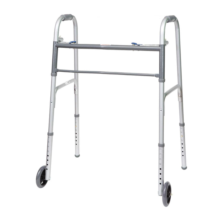 ProBasics Bariatric 2-Button Walker with 5" Wheels, Standard (2 per Pack)
