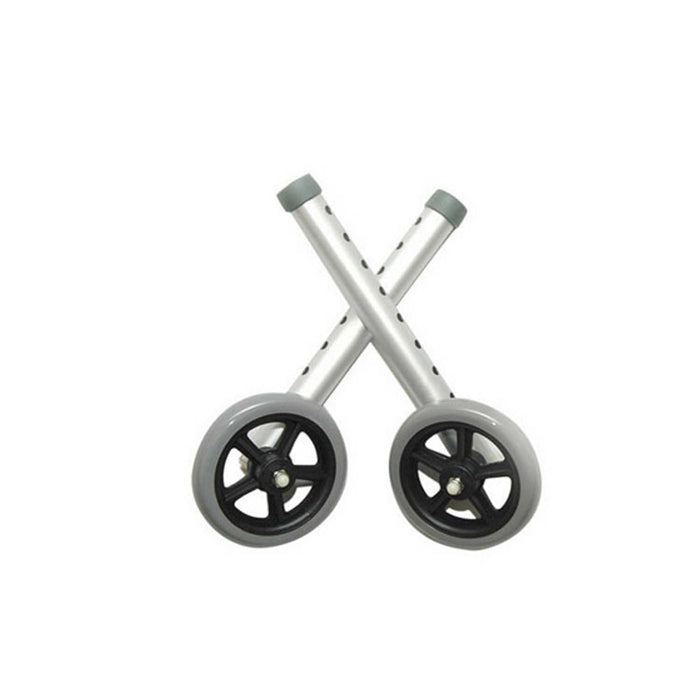 ProBasics 5" Fixed Walker Wheels with Glide Caps (Pair)