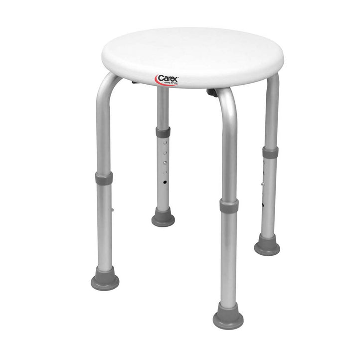 Carex Compact Shower Stool, White