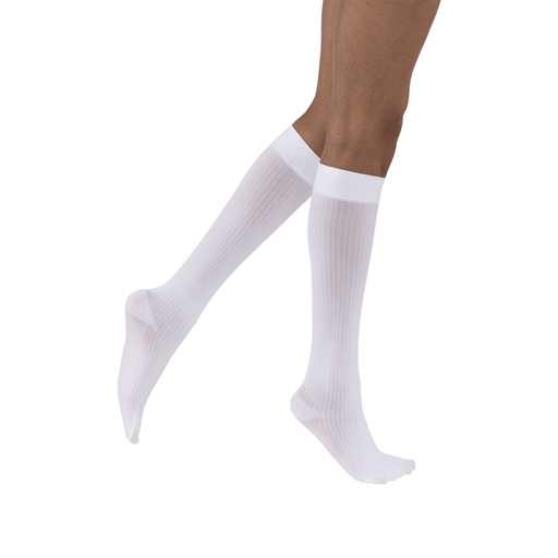 JOBST soSoft Compression Socks, 8-15 mmHg, Knee High, Ribbed, Closed Toe - HV Supply