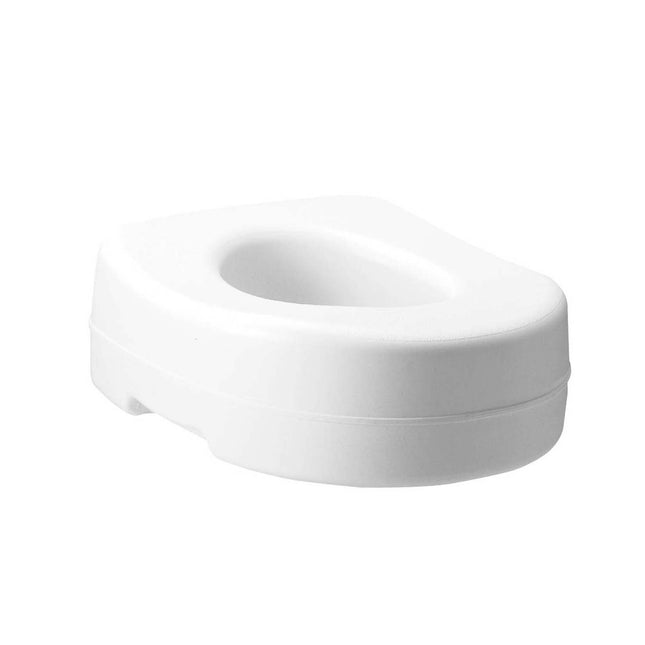 Carex Raised Toilet Seat, White