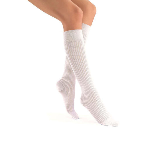 JOBST soSoft Compression Socks, 15-20 mmHg, Knee High, Ribbed, Closed Toe - HV Supply
