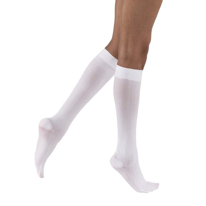 JOBST soSoft Compression Socks, 8-15 mmHg, Knee High, Brocade, Closed Toe - HV Supply