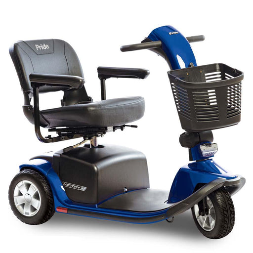 Pride Mobility Victory 10 3 Wheel SC610 w/ U-1 Batteries Mobility Scooter - HV Supply