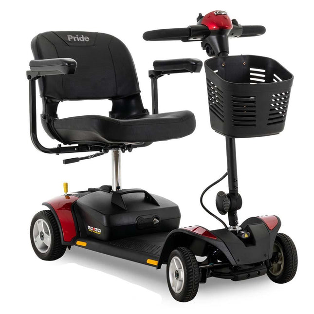 Pride Mobility Go-Go Elite Traveller 4-Wheel SC44E w/ 12 AH Mobility Scooter - HV Supply